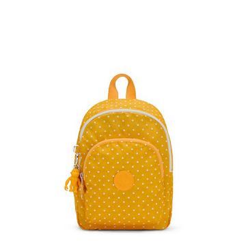 Kipling Curtis Compact Printed Convertible Backpacks Soft Dot Yellow | AU 1545DF